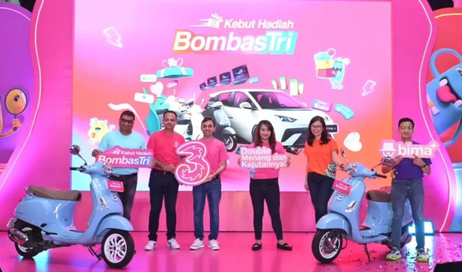 
					Ribuan Pelanggan Tri Raih Hadiah Impian dalam BombasTri