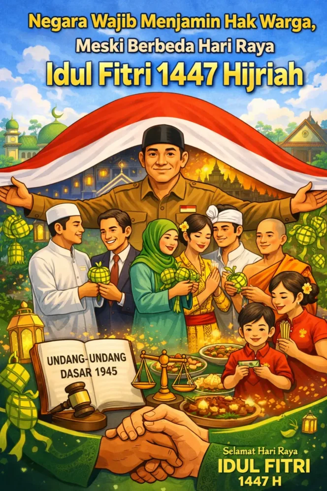 
					Negara Wajib Menjamin Hak Warga, Meski Berbeda Hari Raya