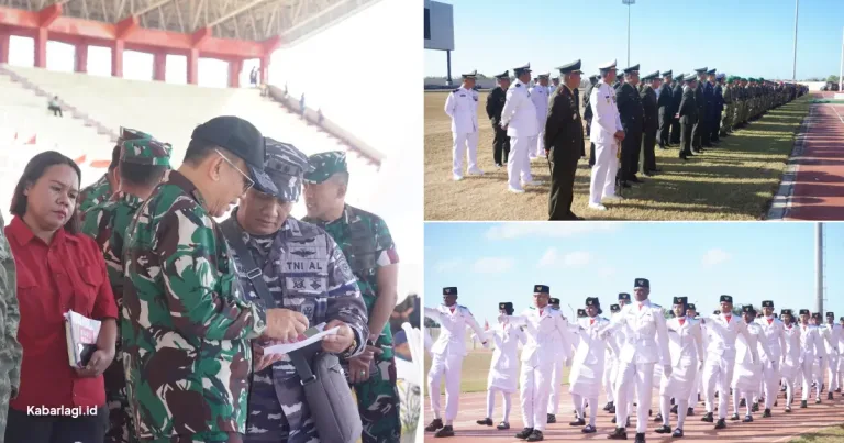 Sampul berita: Wadan Kodaeral XI Tinjau Gladi Bersih HUT RI di Merauke