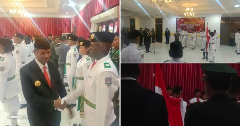Sampul berita: Gubernur Apolo Safanpo Kukuhkan 52 Paskibraka Papua Selatan