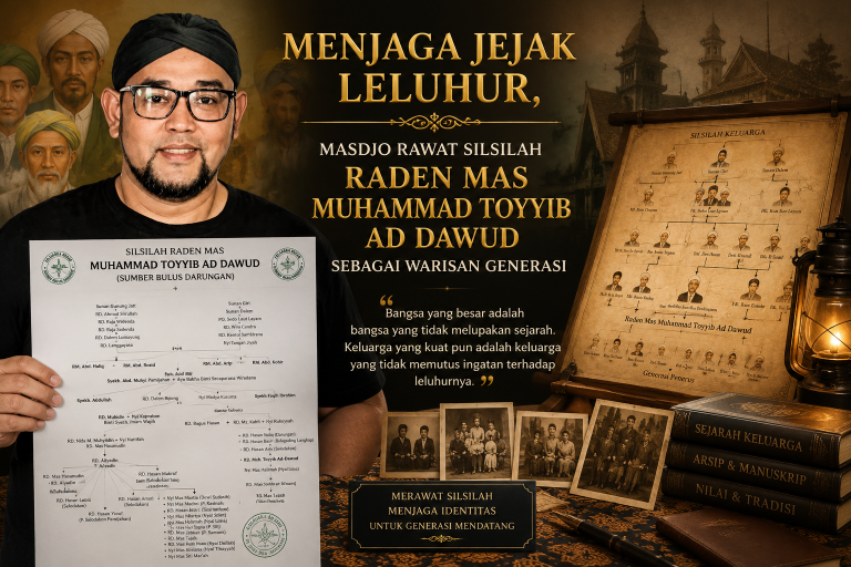 Sampul berita: Menjaga Jejak Leluhur, Masdjo Rawat Silsilah Raden Mas Muhammad Toyyib Ad Dawud sebagai Warisan Generasi