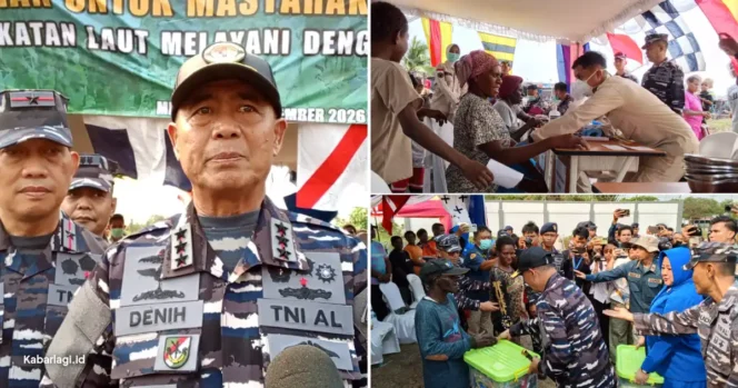 
					Pangkoarmada RI Tinjau Bakti Kesehatan dan Bansos Warga RTS Suku Asmat Merauke