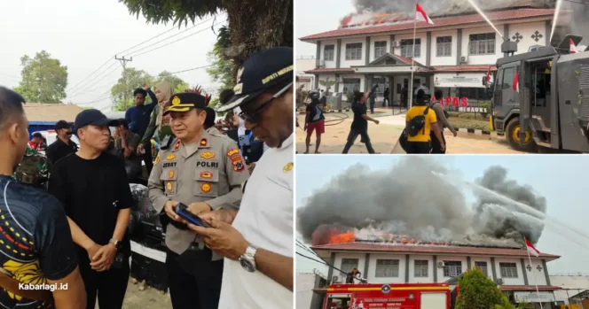 
					Kantor Lapas Merauke Terbakar, Polisi Kerahkan Water Cannon