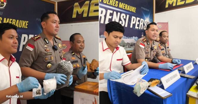 
					Polres Merauke Gagalkan Penyelundupan Ganja, Ditutupi Ikan Asar
