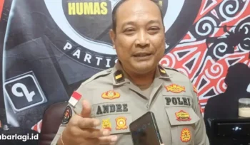Ipda Andre Msb menyampaikan apresiasi LKTI Polres Merauke